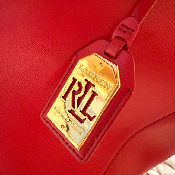 Ralph Lauren Res Newbury Double Zip Satchel Large Crossbody Bag - Picture 12 of 16